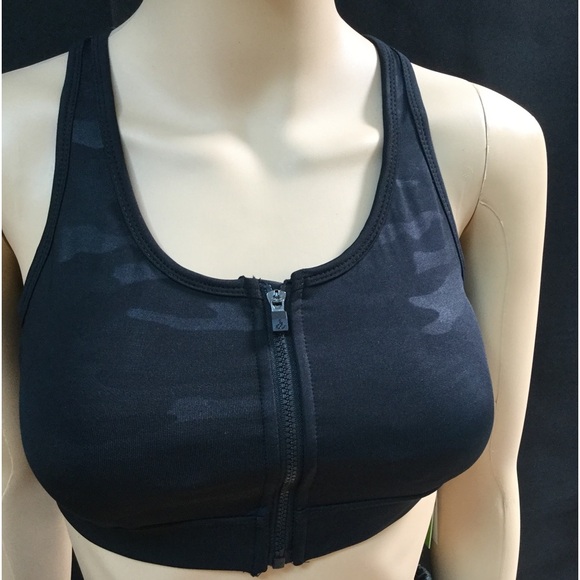 Sam Edelman Black Athletic Gym Sports Bra Top - Picture 1 of 5